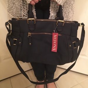 Navy Merona Bag
